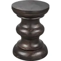 Woood Jonah Bijzettafel - Hout - Donkerbuin - 42x30x30
