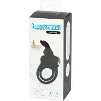 Happy Rabbit - vibrerende cockring met testikelring - oplaadbaar waterdicht