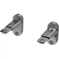 Overig Wandsteunen Railroede Deluxe - Aluminium - Chroomlook - 2 Stuks