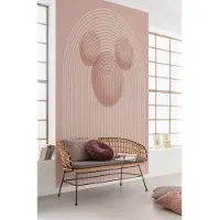 Overig Fotobehang Mickey Arc - Bruin - 2,80m X 250cm
