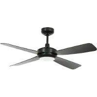 Beacon Slipstream plafondventilator met verlichting, zwart, stil - Beacon , Slipstream, dimbare, Zwart, Woonkamer, Kunststof, Modern