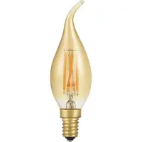 SPL LED Filament Kaars Tip (GOUD) - 4W / DIMBAAR