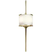 Kichler LED Wandlamp Mona | 3W 3000K 300Lm 830 | IP44 | Dimbaar | Polished Brass
