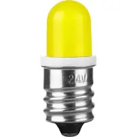 Schiefer E12 LED Lamp | 24V Geel | 13x33mm | 10 stuks
