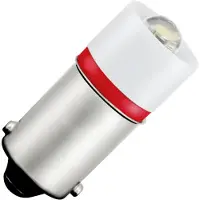 Schiefer BA9s LED Lamp | 0.48W 24V 20mA Rood | 10x23.5mm | 10 stuks