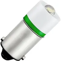 Schiefer BA9s LED Lamp | 0.48W 24V 20mA Groen | 10x23.5mm | 10 stuks