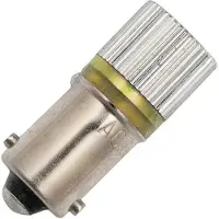 Schiefer BA9s LED Lamp | 0.22W 24V 18mA Geel | 10x28mm | 10 stuks