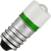 Schiefer E10 LED Lamp | 0.144W 12V 12mA Groen | 10x23.5mm | 10 stuks