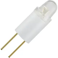 Schiefer Bi-pin LED Lamp | 0.12W 12V 10mA Wit | 6x16mm | 10 stuks