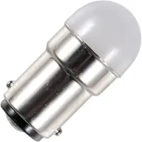 Schiefer BA15d LED Lamp | 1W 220V 10mA Wit | 18x35mm | 10 stuks