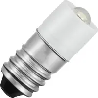 Schiefer E10 LED Lamp | 0.12W 6V 20mA Wit | 10x23.5mm | 10 stuks