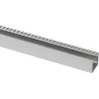 Prolumia Aluminium profiel 2m, mat satijn, Opbouw, 25mm, geanodiseerd | 46291300