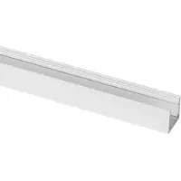 Prolumia Aluminium profiel 2m, wit RAL 9003 mat, Opbouw, 25mm | 46291301