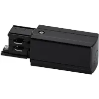 Prolumia 3-Fase rail, eindvoeding (aarde links), zwart | 41093212