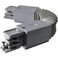 Powergear Onderdeel | 3-fasen rails Flexibele connector DALI 3 Circuit Grijs | PRO-D639-S