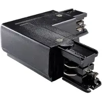 Malmbergs Onderdeel | 3-fasen rails L Connector Links DALI 1-circuit Zwart | PRO-D435 L-B