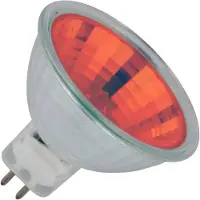 Schiefer GU5.3 MR16 Halogeen Spot | 20W 12V Rood 38° Ø50mm | Dimbaar
