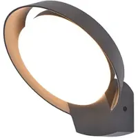 Lutec Wandlamp Polo Donkergrijs 15w