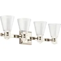Kichler LED Wandlamp Kayva | 22W 3000K 1625Lm 830 | IP44 | Polished Nickel