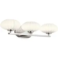 Kichler LED Wandlamp Pim | 3W 3000K 300Lm 830 | IP44 | Dimbaar | Polished Chrome