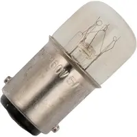 Schiefer BA15d Gloeilamp | 5 - 7W 110V/140V 63mA 2500K | 16x35mm | 10 stuks