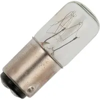 Schiefer BA15d Gloeilamp | 7W 150V 46mA 2500K | 16x45mm | 10 stuks