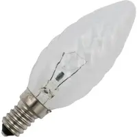 Schiefer E14 Gedraaide Kaars Gloeilamp | 40W 2700K 320lm 235V | Dimbaar