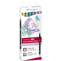 Tombow ABT Dual Brush pen 6-set Pastel