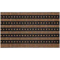 HQ Hamat Kokosmat Boutique Stripes And Dots Naturel 75 X 45 Cm
