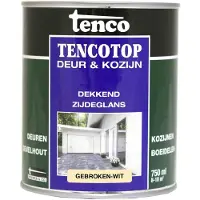 Tenco Tencotop deur & kozijn dekkend zijdeglans gebroken wit 750 ml