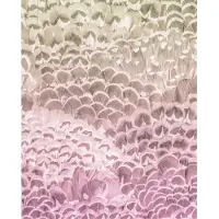 Overig Fotobehang Pale Feathers - Roze - 2,50m X 200cm