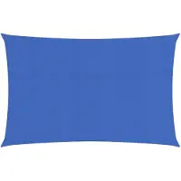 vidaXL Zonnezeil 160 g/m² rechthoekig 4x7 m HDPE blauw