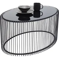 Kare Salontafel Wire Uno Oval Black