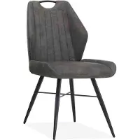 MX Sofa Eetkamerstoel Torro - kleur: Antraciet - set van 2 stoelen