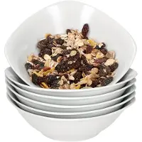 MamboCat Set van 6 LOTTA graankommen wit porselein 14,5cm