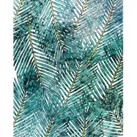 Overig Fotobehang Palm Canoppy - Groen - 2,50m X 200cm