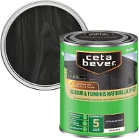 Cetabever Buitenbeits Schuur & Tuinhuis Natuurlijk Effect - Zwart - Mat - 750ml