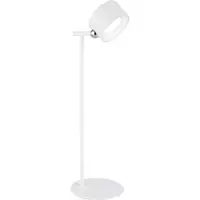 Globo LED-tafellamp Jorje, dimbaar, wit / opaal, Woon-/ Eetkamer, Kunststof, Modern, LED tafellamp