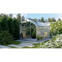 Pergart Kweekkas Planet 6200 - Veiligheidsglas 3mm - Aluminium - 195x321x207cm