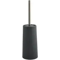 Spirella MSV Toiletborstel houder/WC-borstel - antraciet grijs - kunststof - 35 cm - Toiletborstels