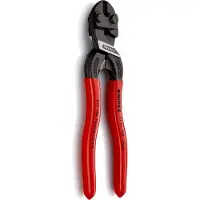 Knipex 71 01 160 SB CoBolt S: Compacte knipschaar voor klinknagels, zwart geanodiseerd, met kunststof coating, 160 mm (verpakt op een kaart/in een blisterverpakking)