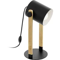 Eglo Tafellamp Hornwood, zwart, Woon-/ Eetkamer, metaal, Modern, tafellamp