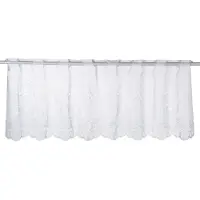 Elbersdrucke Bistro Gordijn 1129 60x160 cm wit transparant
