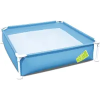 Bestway Framezwembad 122x122x30cm Blauw blauw Kunststof Zwembaden