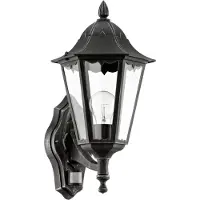 Eglo Navedo Wand S Zwart 1 Lichtpunt met Sensor