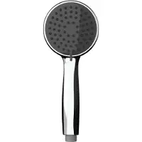 Wenko Douchekop Basic, grijs, Ø 10 cm. Douchekop voor badkamer, wellness-oase