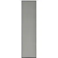 Elbersdrucke Schuifgordijn Feel Good Uni 245x60 cm grijs transparant