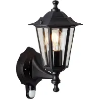 Brilliant Carleen 91019A06 Buitenlamp met bewegingsmelder (wand) LED E27 Zwart