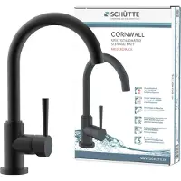 Schutte Cornwall keukenkraan draaibare uitloop zwart mat