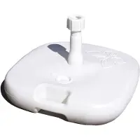 Hi Parasolvoet Opvulbare Serie - 1kg - Plastic - Vulbaar Met Handgreep Vierkant Wit